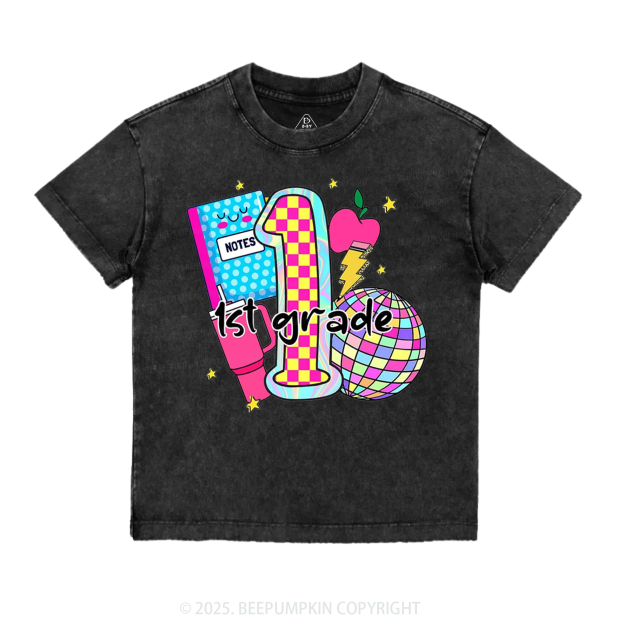 Personalized Grade Glow Collection Toddler&Kids Washed Tees