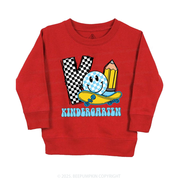 Personalized Pencil & Board Crew Kid's Sweatshirt