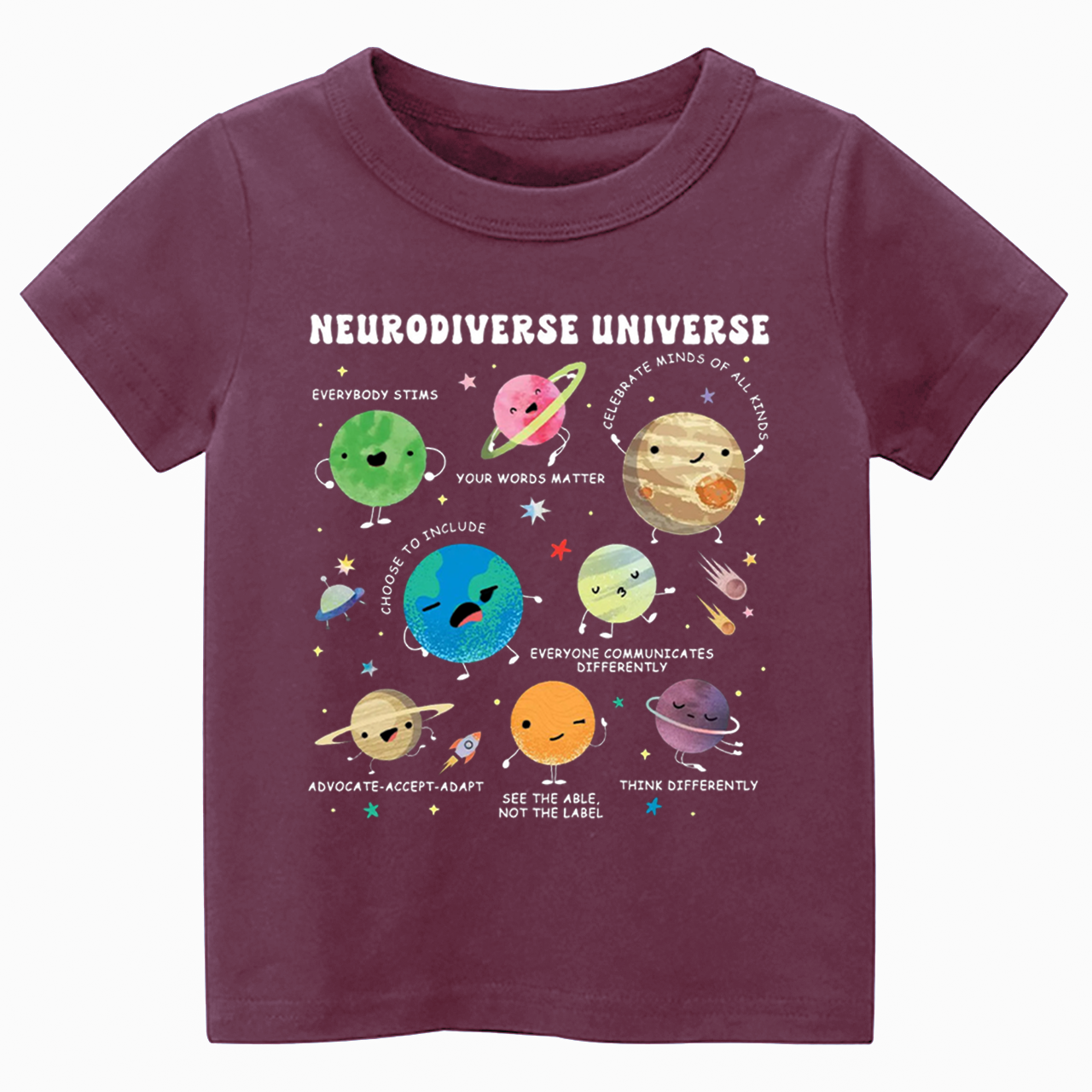 Neurodiverse Universe Toddler&Kid's Tees Beepumpkin