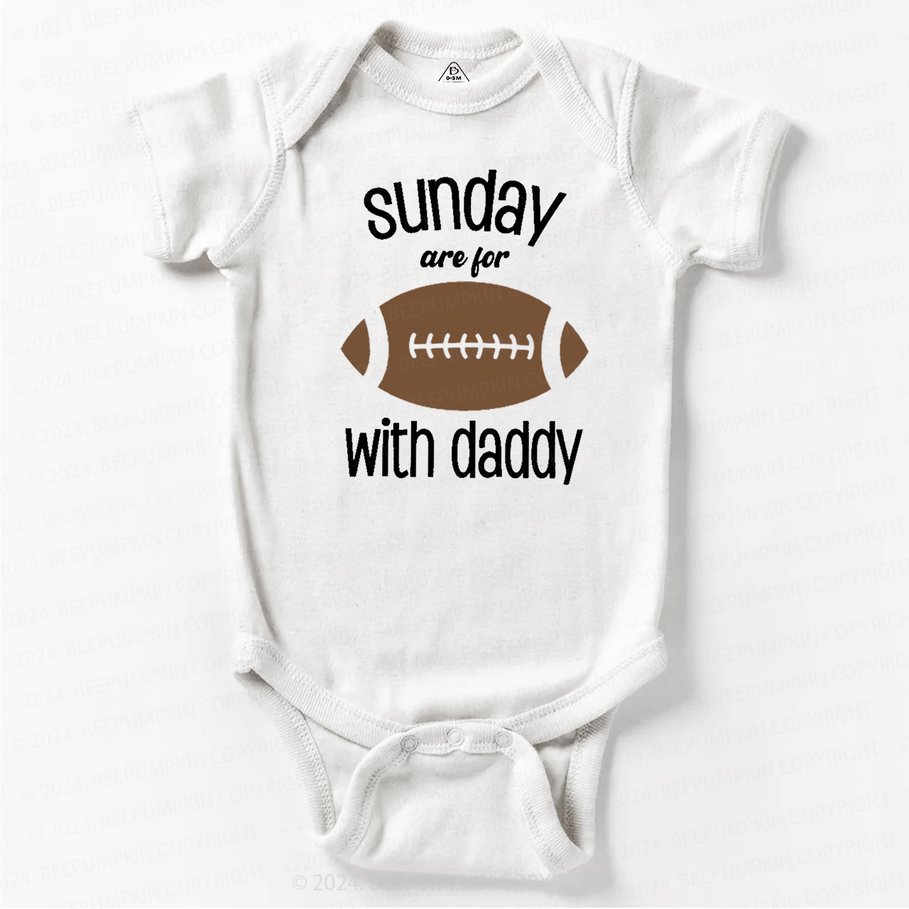 Sunday's Are For Football With Daddy Bodysuit Beepumpkin