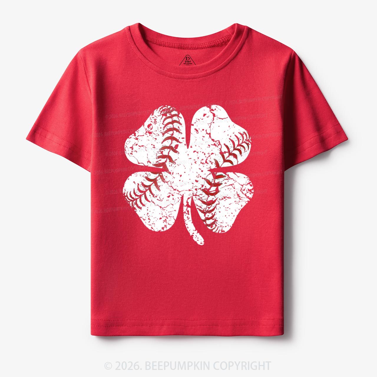 Baseball Shamrock St Patrick's Day Toddler&Kid's Tees Beepumpkin