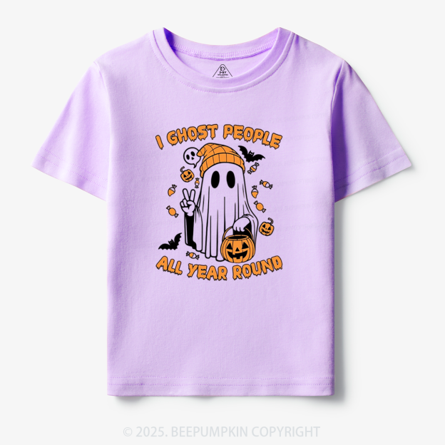 I Ghost People All Year Round Toddler&Kid's Tees Beepumpkin
