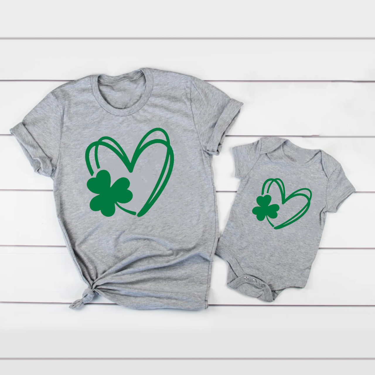 Heart St.Patrick's Day Family Matching Shirt