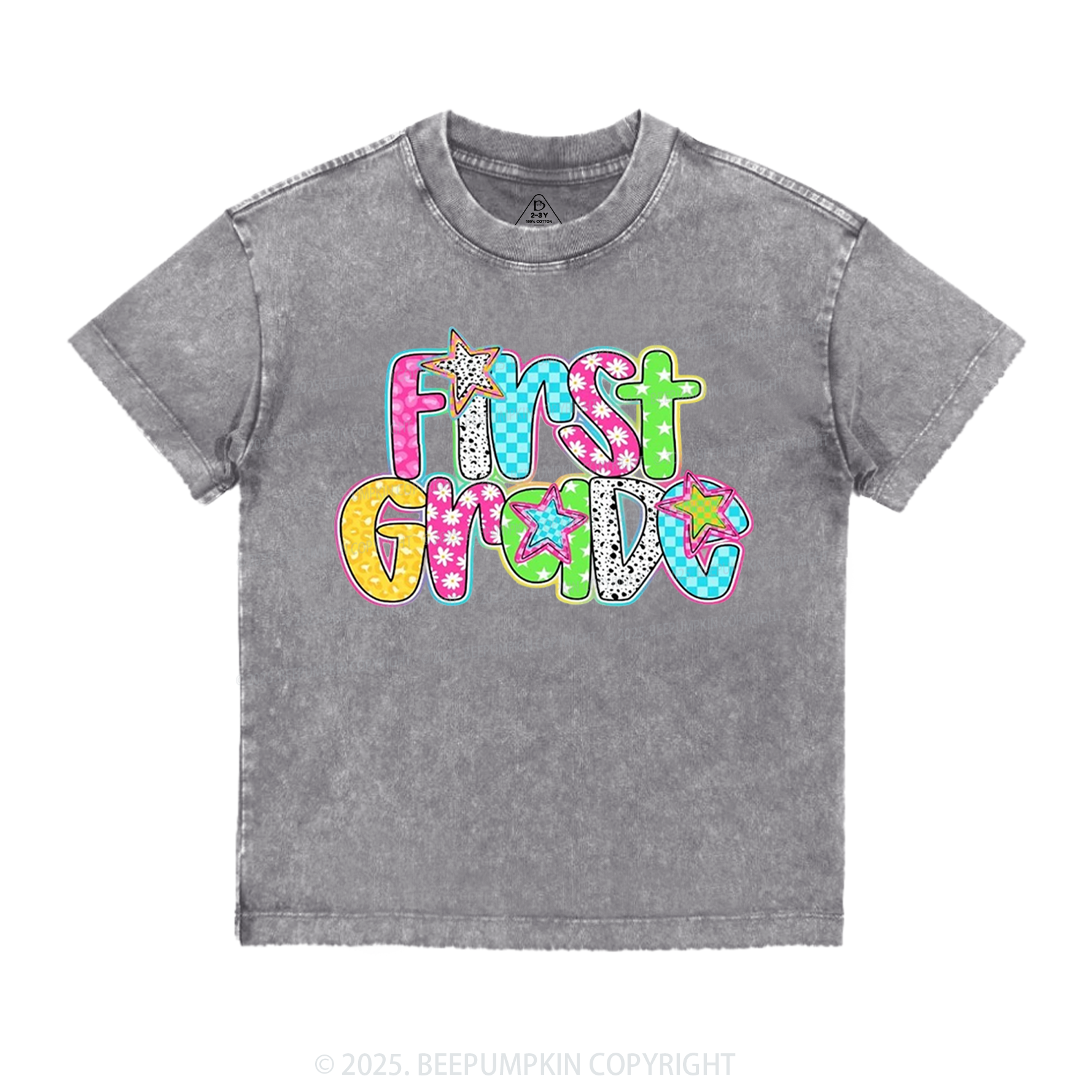 Personalized Grade Glow Up Toddler&Kids Washed Tees