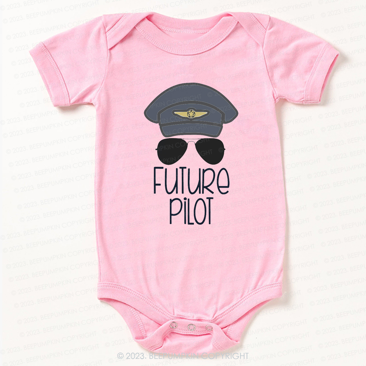 Future Pilot Sunglasses Bodysuit For Baby
