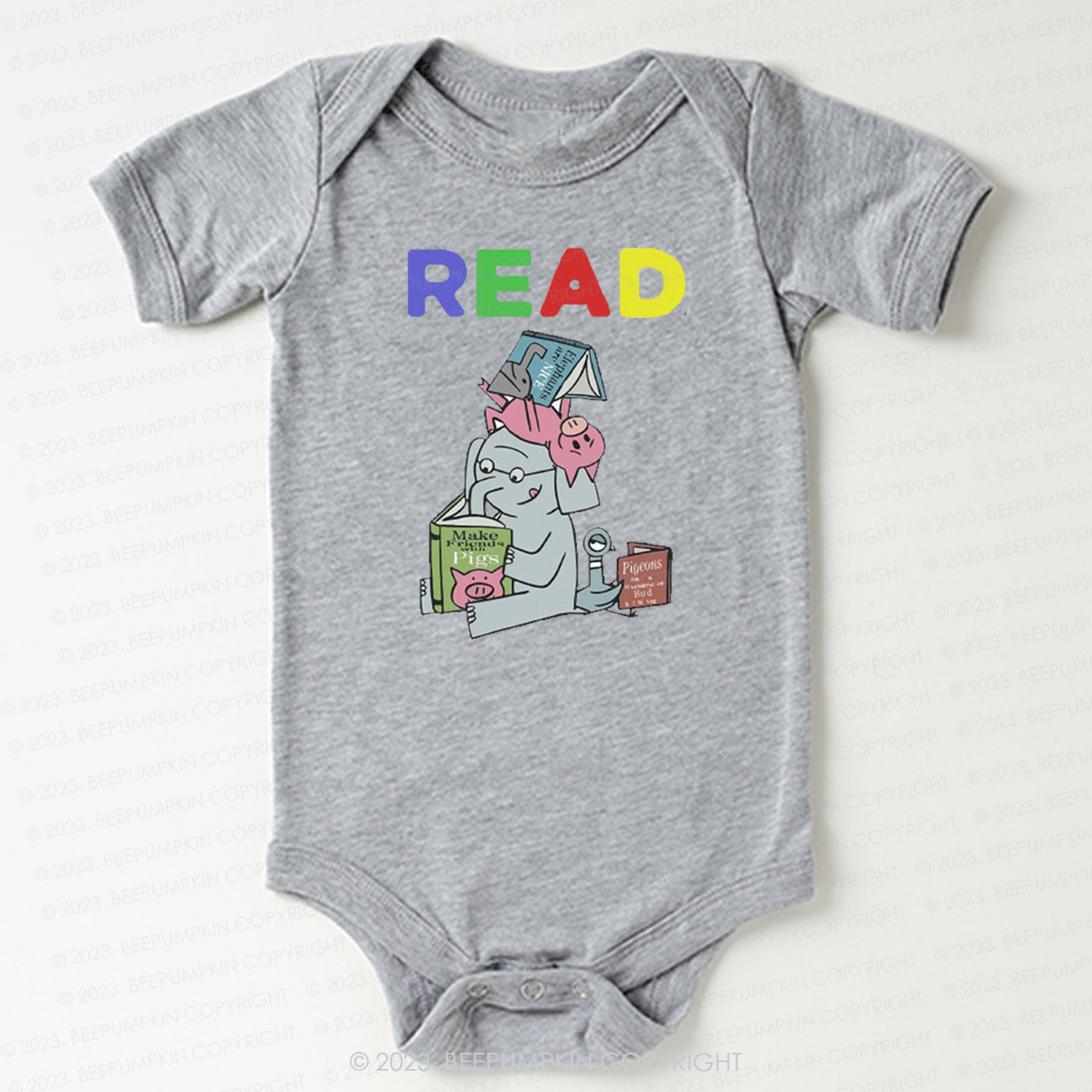 Reading With Friends Piggie Elephant Bodysuit For Baby