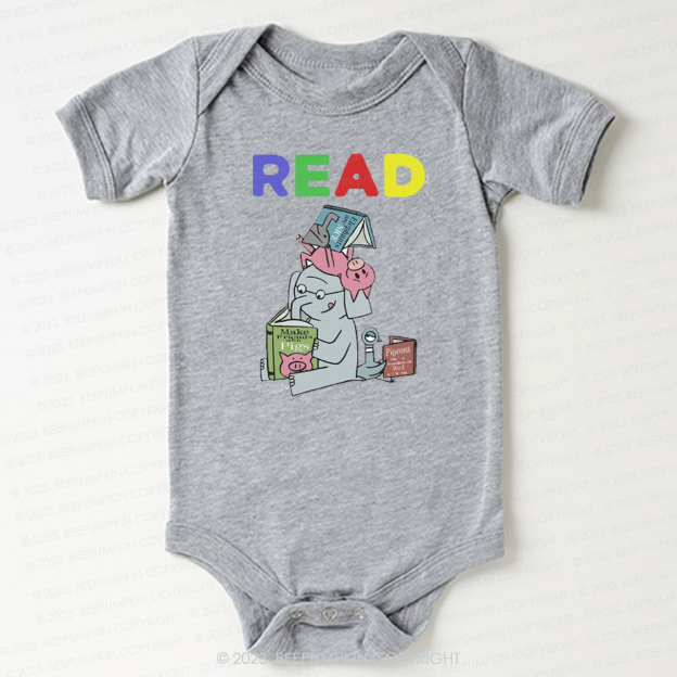 Reading With Friends Piggie Elephant Bodysuit For Baby