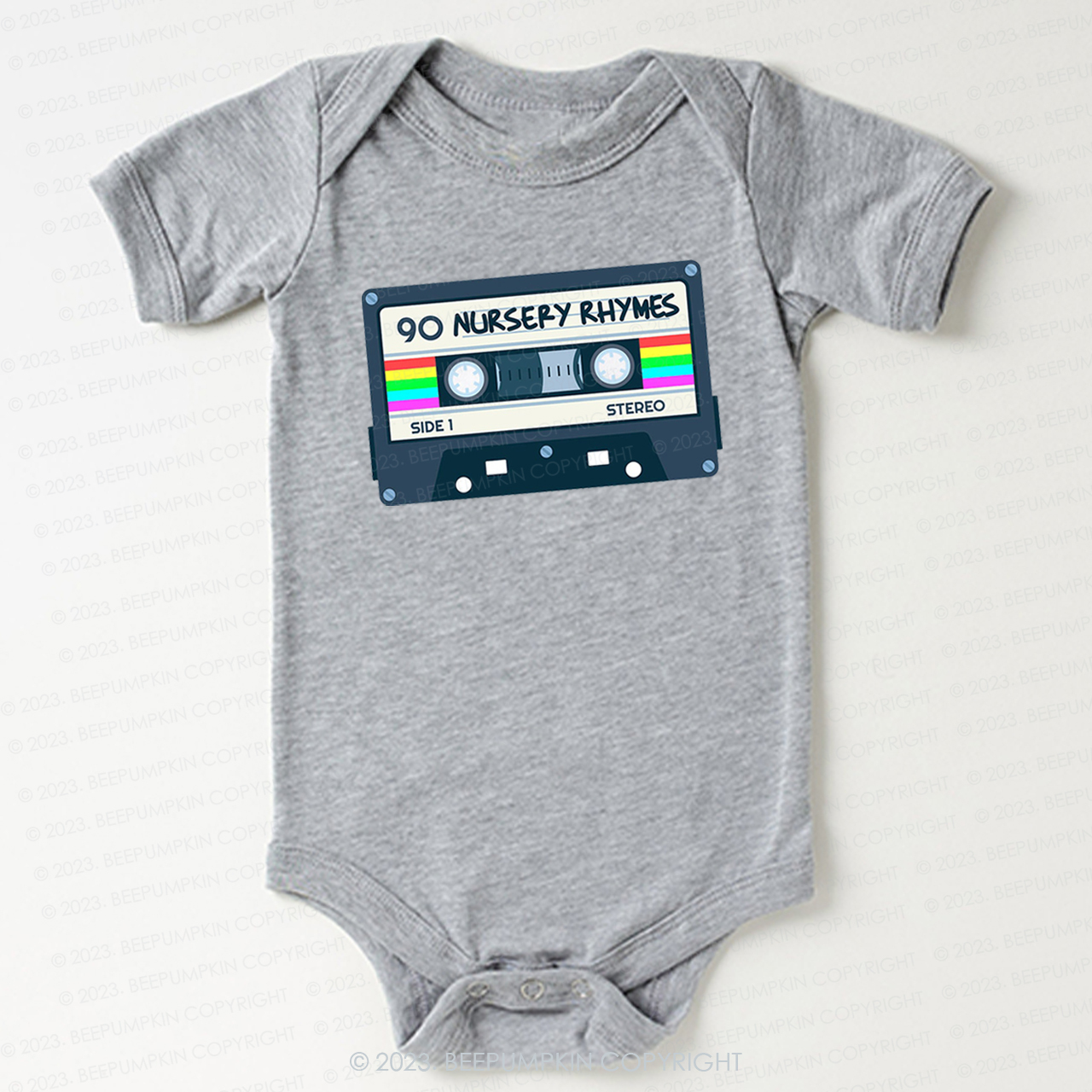 Nursery Rhymes Natural Mixtape Bodysuit For Baby