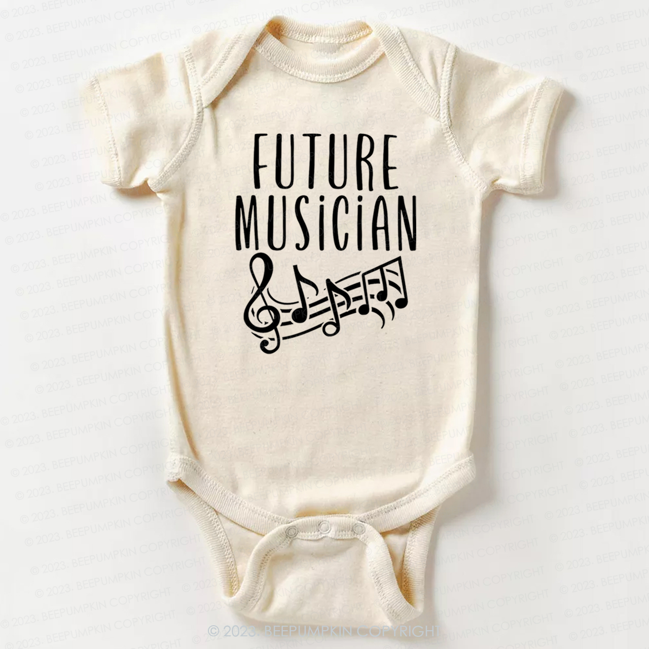 Future Musician Musical notes Bodysuit For Baby