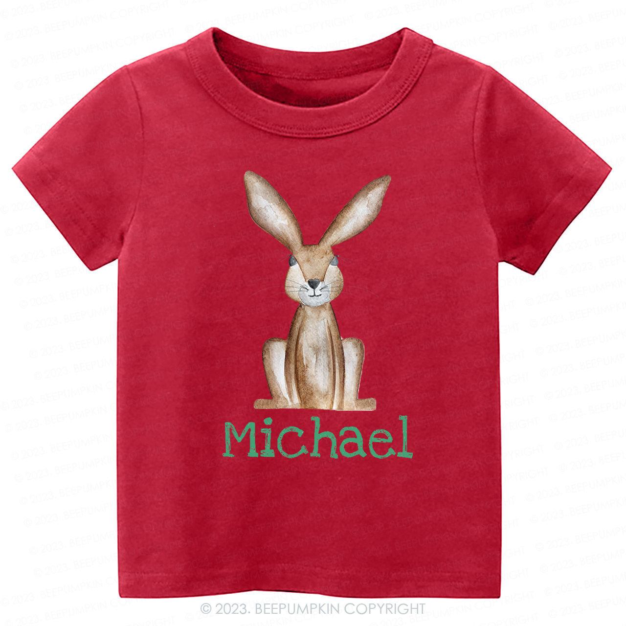 Personalized Easter Cute Bunny -Toddler Tees