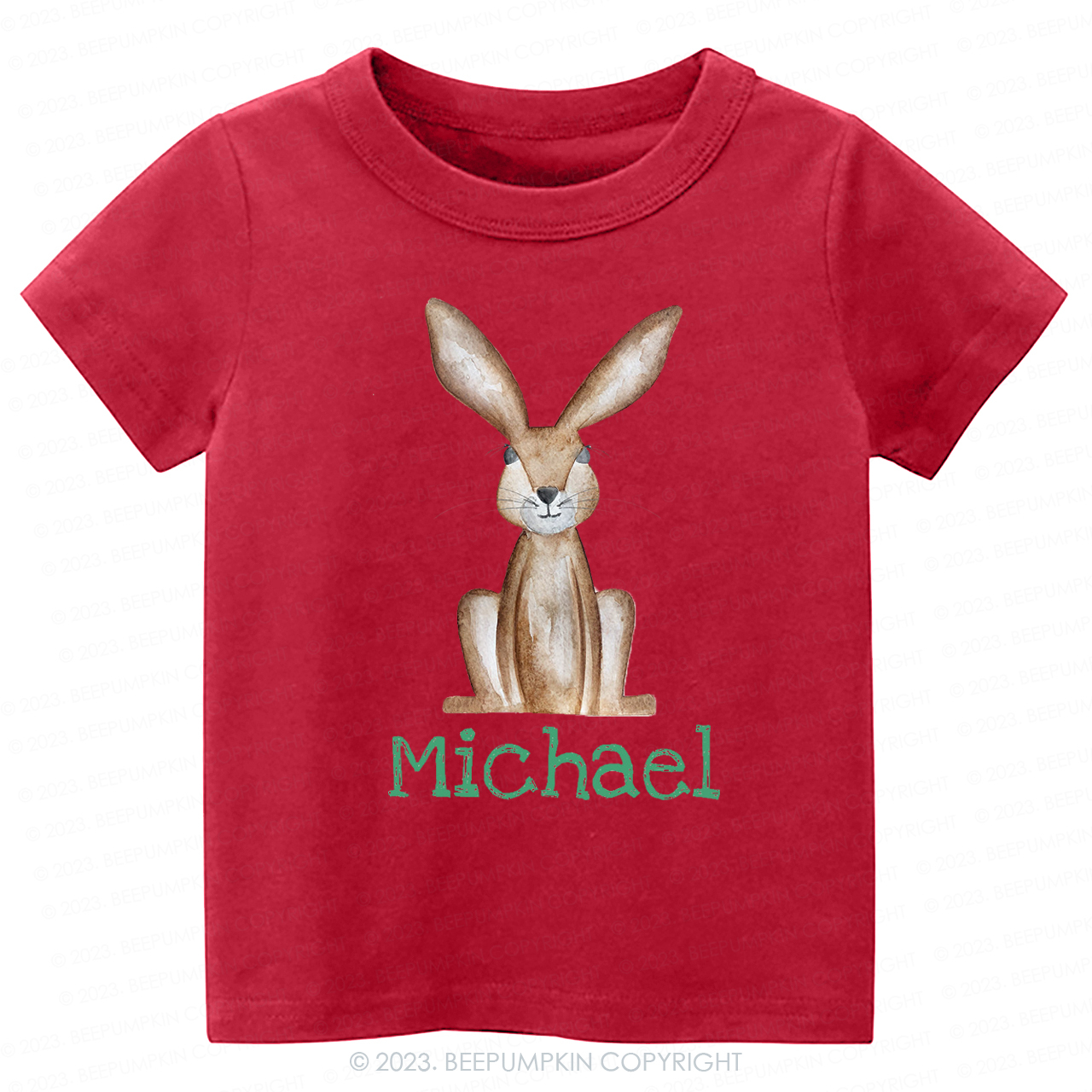 Personalized Easter Cute Bunny -Toddler Tees