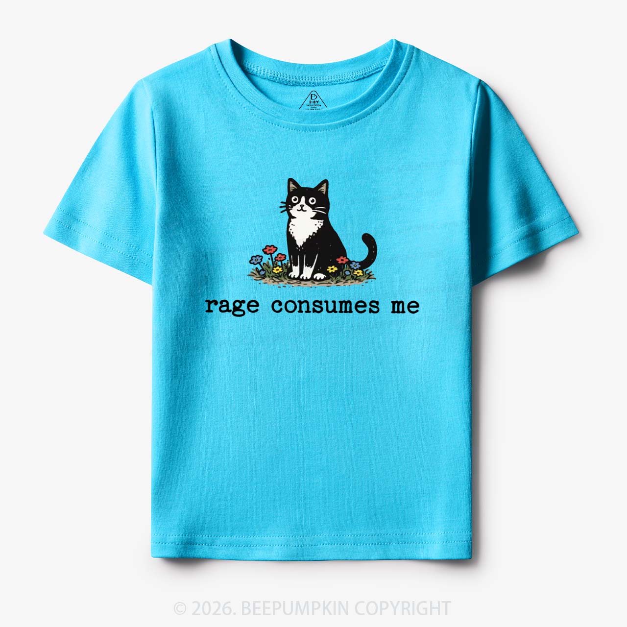 Funny Cat Rage Consumes Me Toddler&Kid's Tees