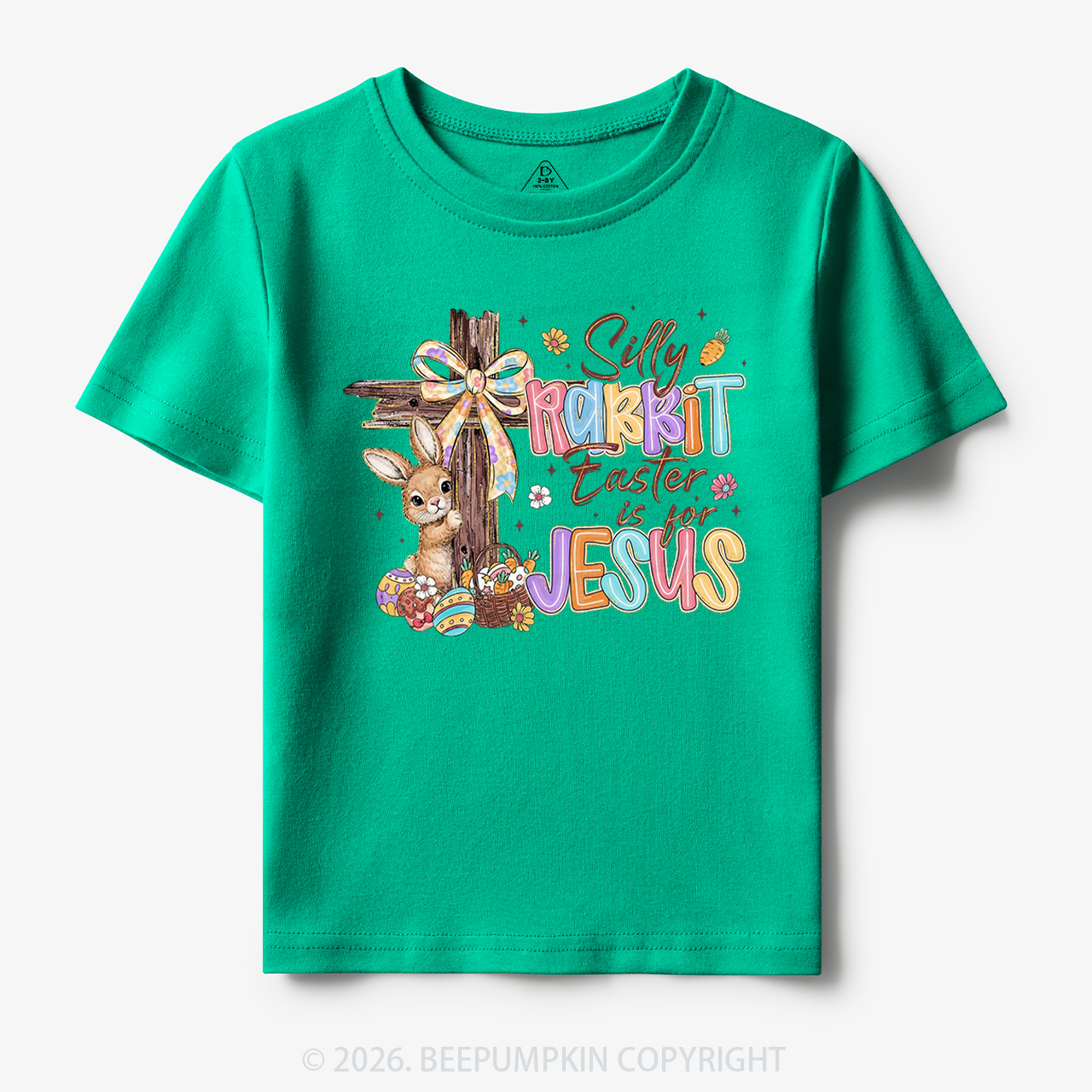 Silly Rabbit Easter Is For Jesus Toddler&Kid's Tees