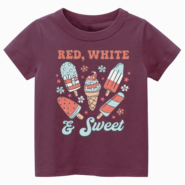 Red White And Sweet Toddler&Kid's Tees Beepumpkin 