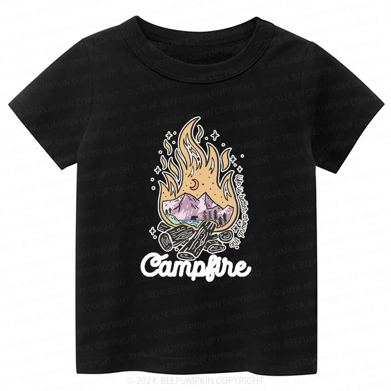  Retro Camping Toddler&Kids Tees 