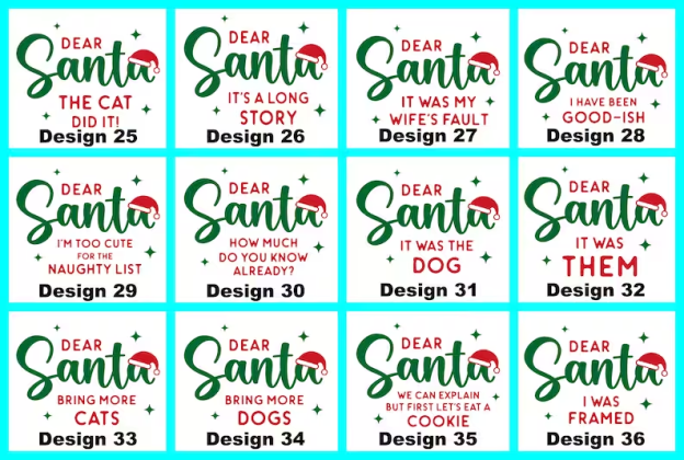 46 Quotes Dear Santa Christmas Family Matching Pajamas
