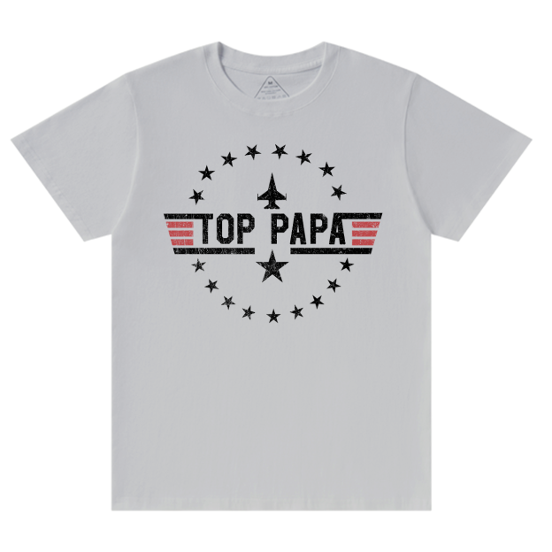 Top Papa Dad and me Gift Funny Dad T-shirt