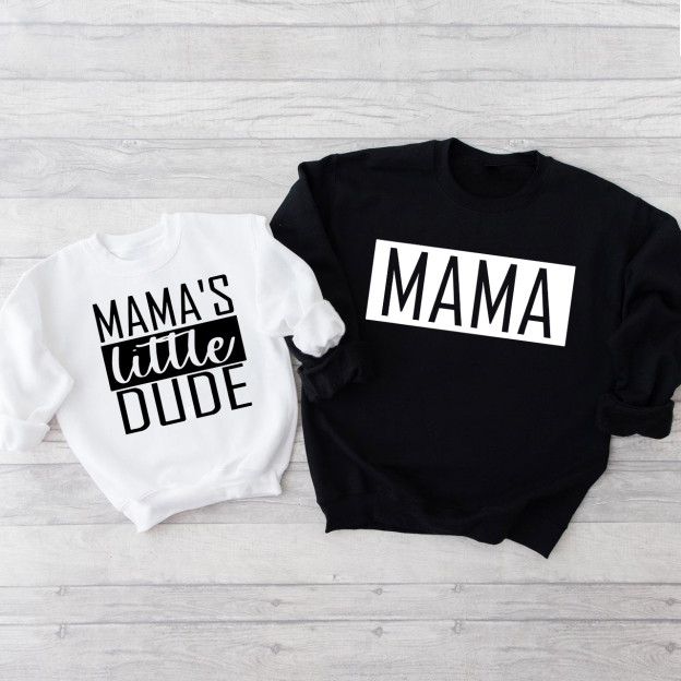 Mama's Little Dude Mom&Me Swetshirt