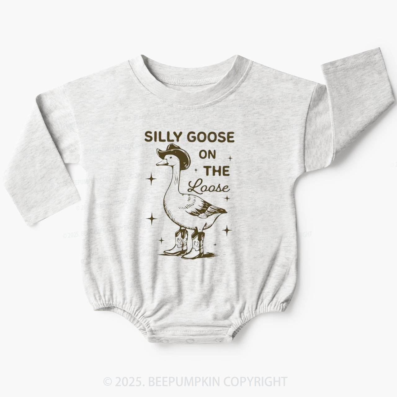 Silly Goose On The Loose Baby Bubble Romper Beepumpkin