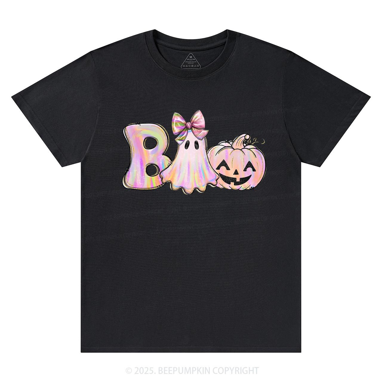 Halloween Iridescent Ghost Pumpkin T-Shirts Beepumpkin