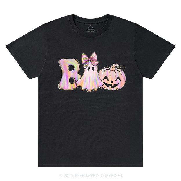 Halloween Iridescent Ghost Pumpkin T-Shirts Beepumpkin