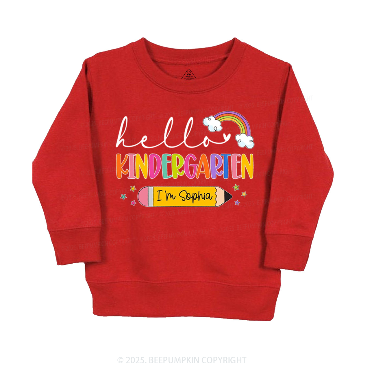 Personalized Hello Back To School Kid's Sweatshirt