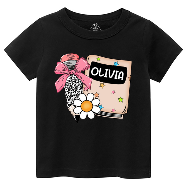 Personalized Name Back To School Toddler&Kid's Tees Beepumpkin 