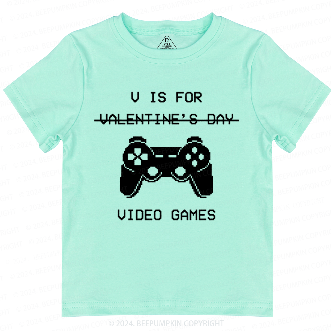 V Is For Video Games Toddler&Kids Tees Beepumpkin