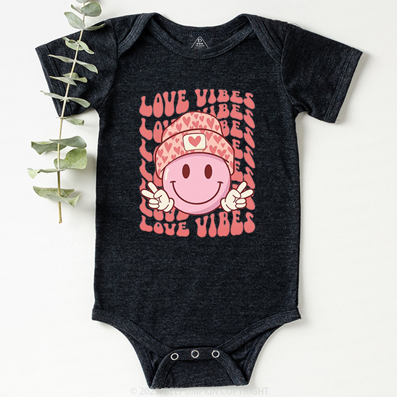 Love Vibes Valentine Bodysuit Beepumpkin