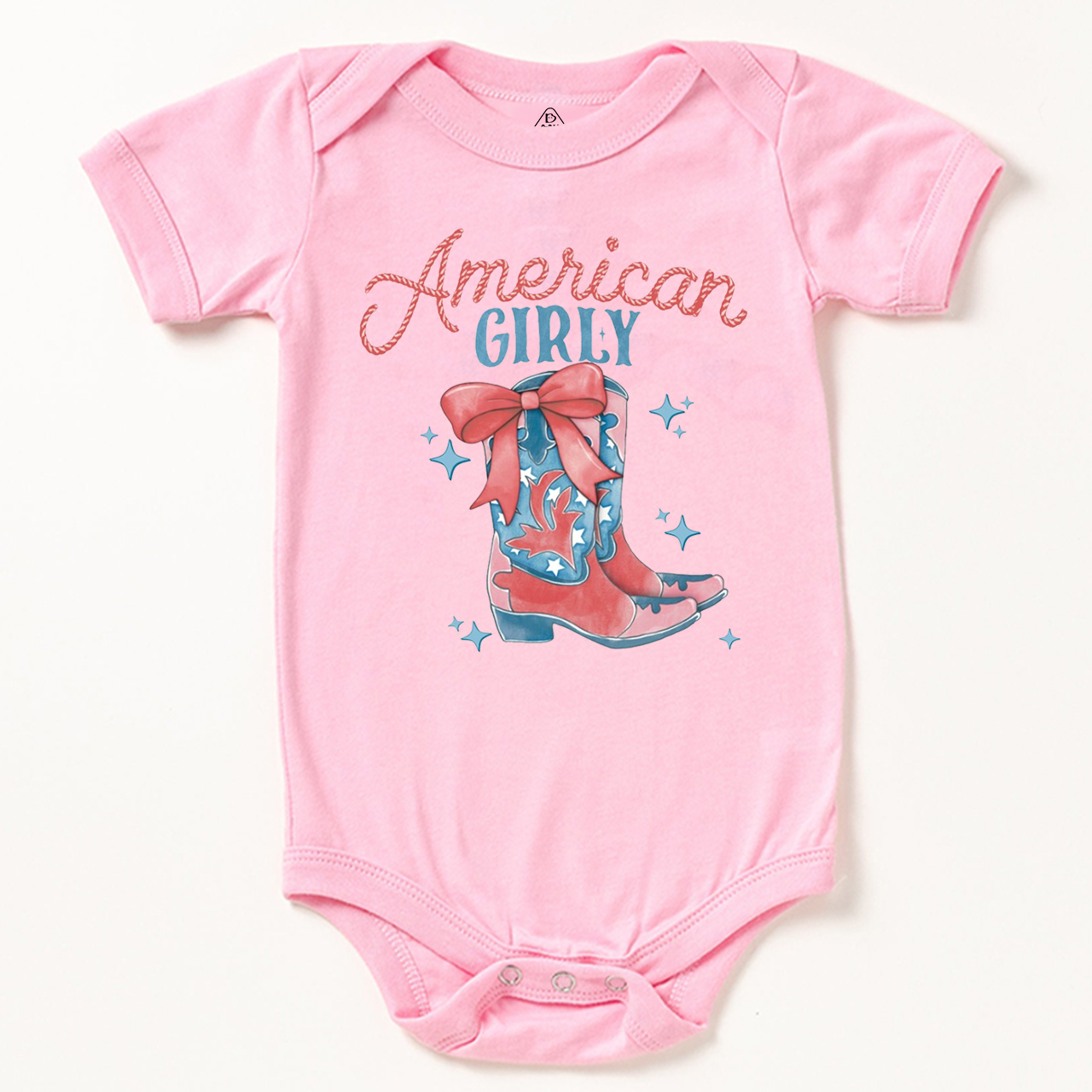 July 4th American Girly Cowgirl Bodysuit Beepumpkin