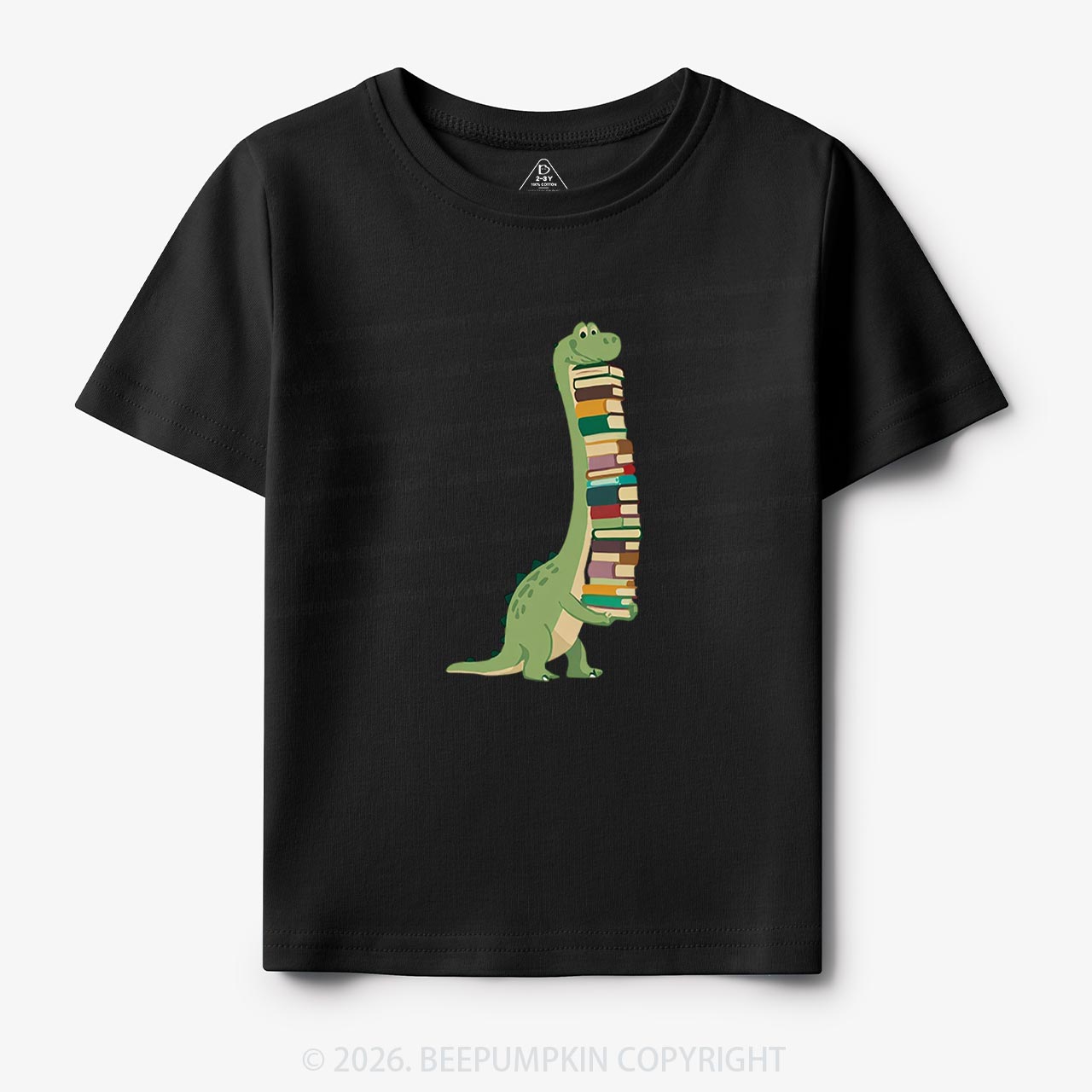 Cute Dinosaur Book Lover Toddler&Kid's Tees
