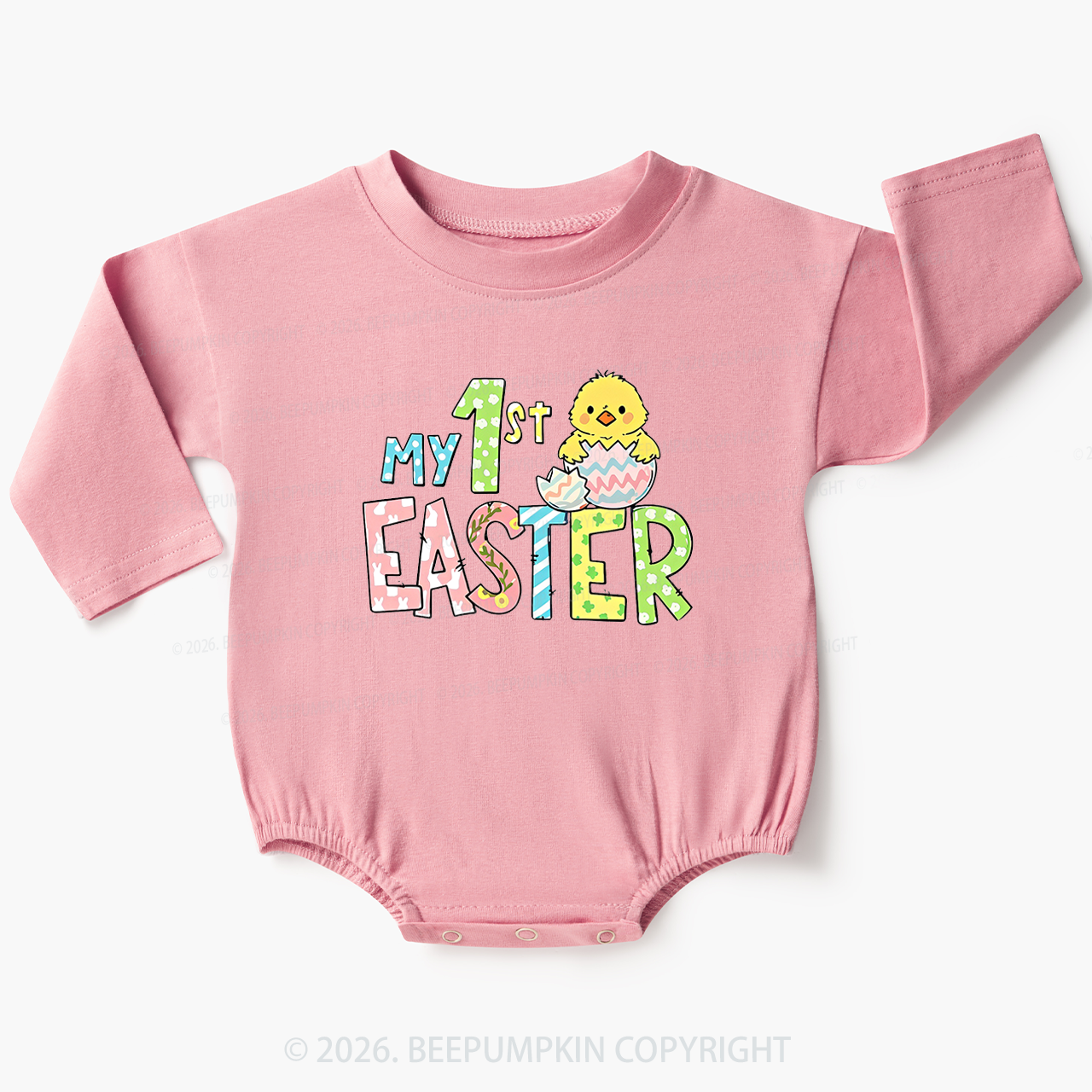 Bunny & Chick Series – My First Easter Baby Bubble Romper