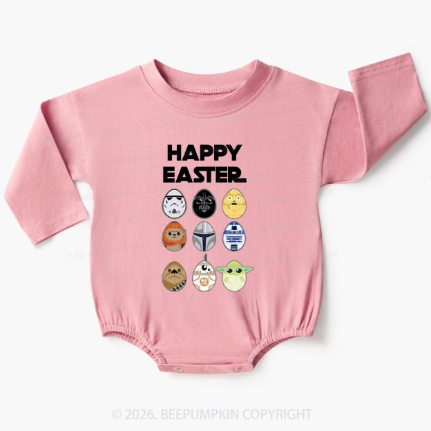 Easter Funny Trooper Eggpire Baby Bubble Romper