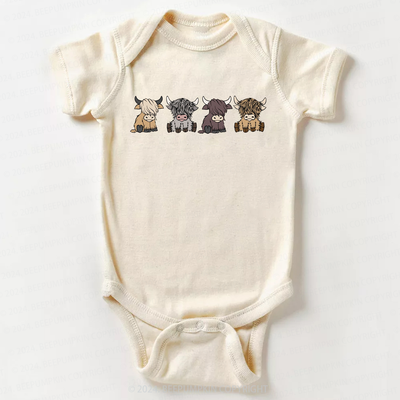 Highland Cows Bodysuit For Baby 