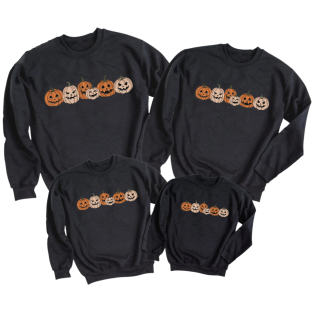 Fall Pumpkin Sweatshirts For Family