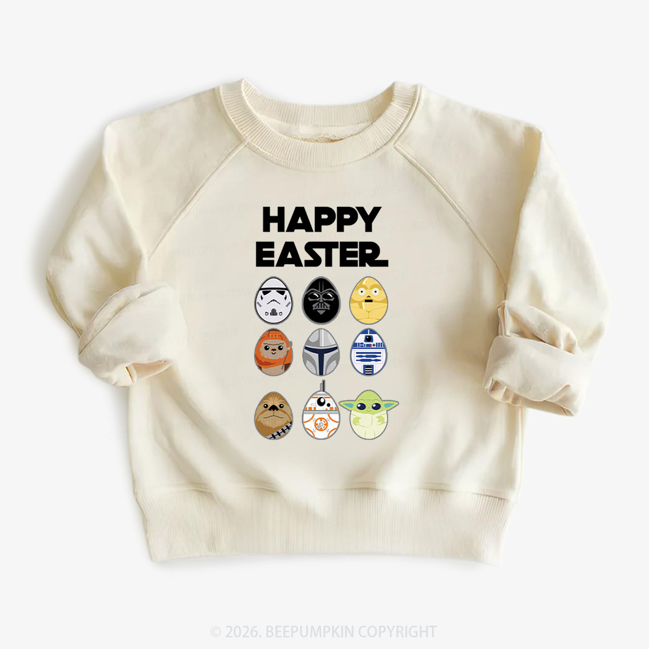 Easter Funny Trooper Eggpire Kid's Sweatshirt