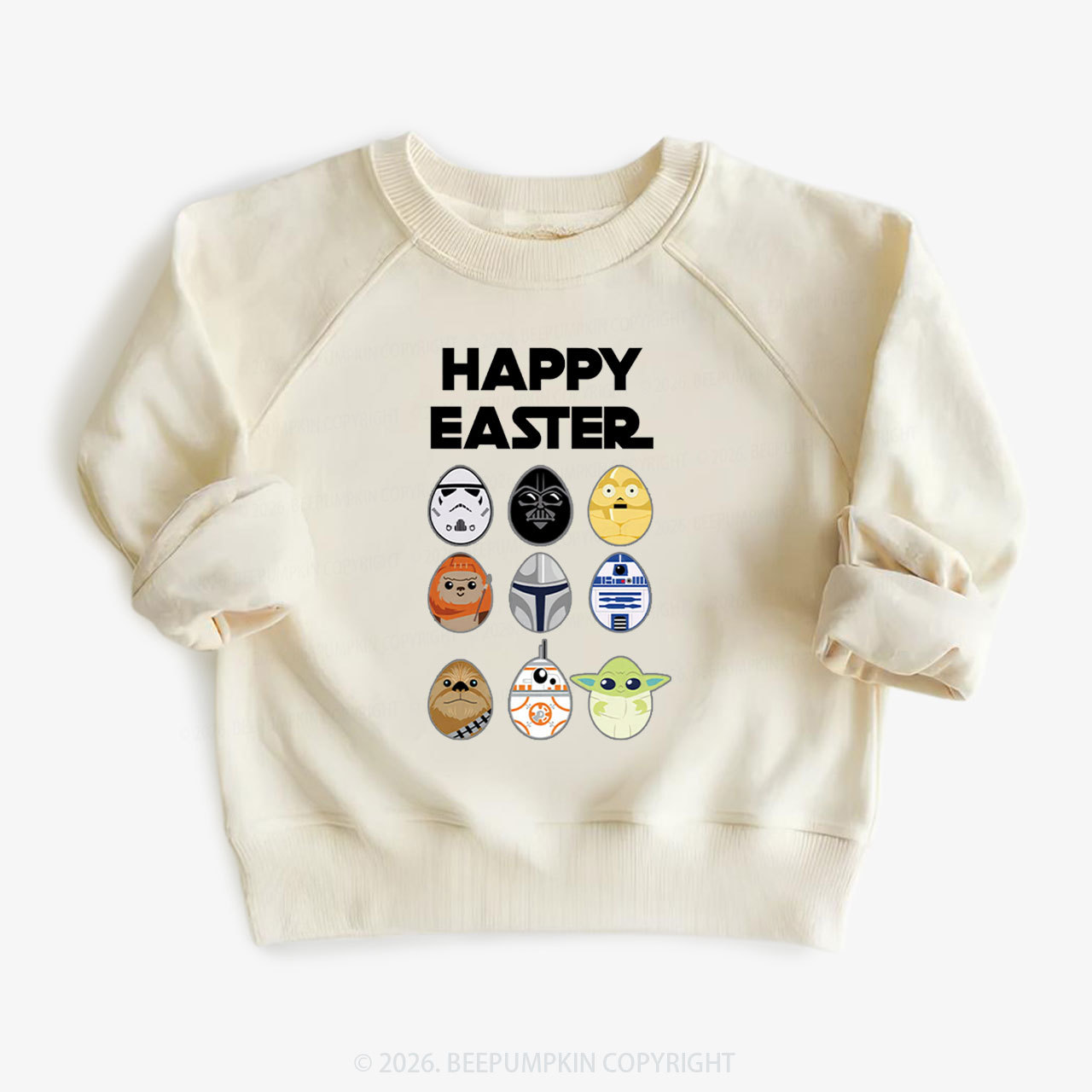 Easter Funny Trooper Eggpire Kid's Sweatshirt