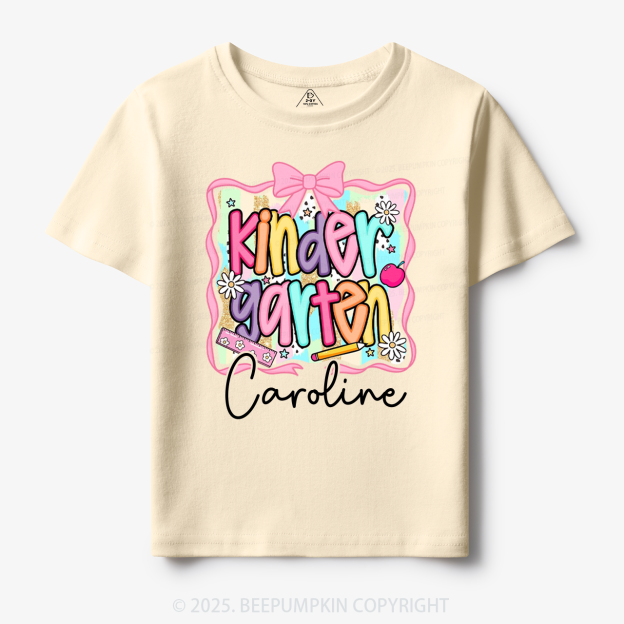 Personalized Color Grade Toddler&Kid's Tees Beepumpkin