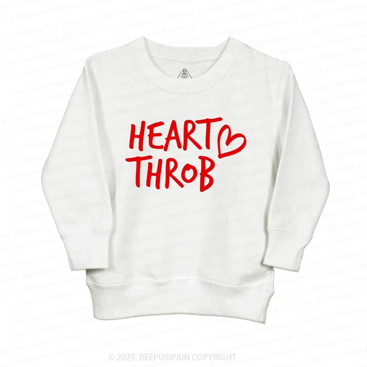 Heart Throb Valentines Day Kids Sweatshirt
