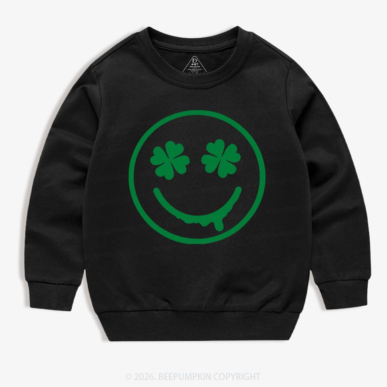 Happy Earth St.Patricks Day Kids Sweatshirt Sale-Beepumpkin™