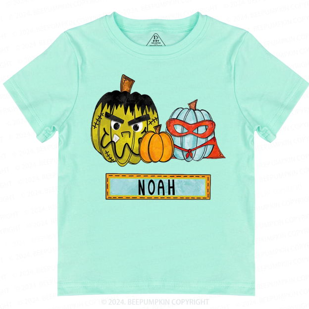 Personalized Cute Pumpkin Toddler&Kids Tees 