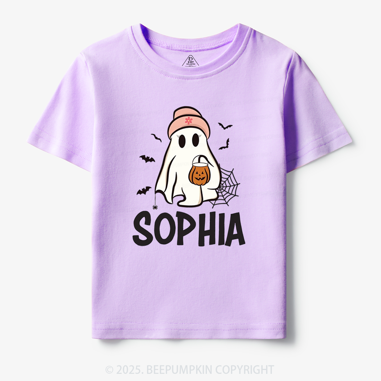 Personalized Ghost Name Toddler&Kid's Tees Beepumpkin