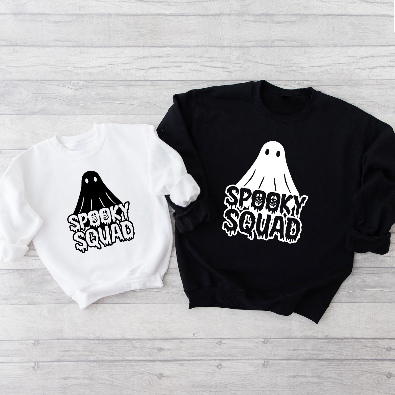 Spooky Squad Halloween Matching Sweatshirts For Family