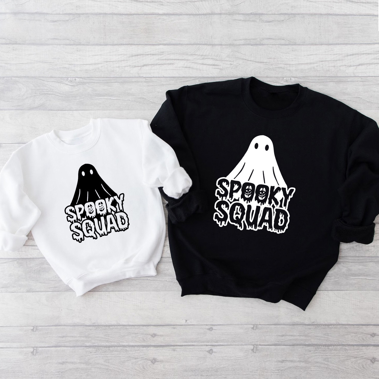 Spooky Squad Halloween Matching Sweatshirts For Family