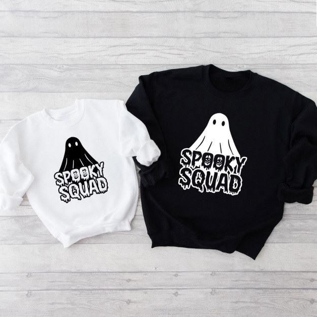 Spooky Squad Halloween Matching Sweatshirts For Family