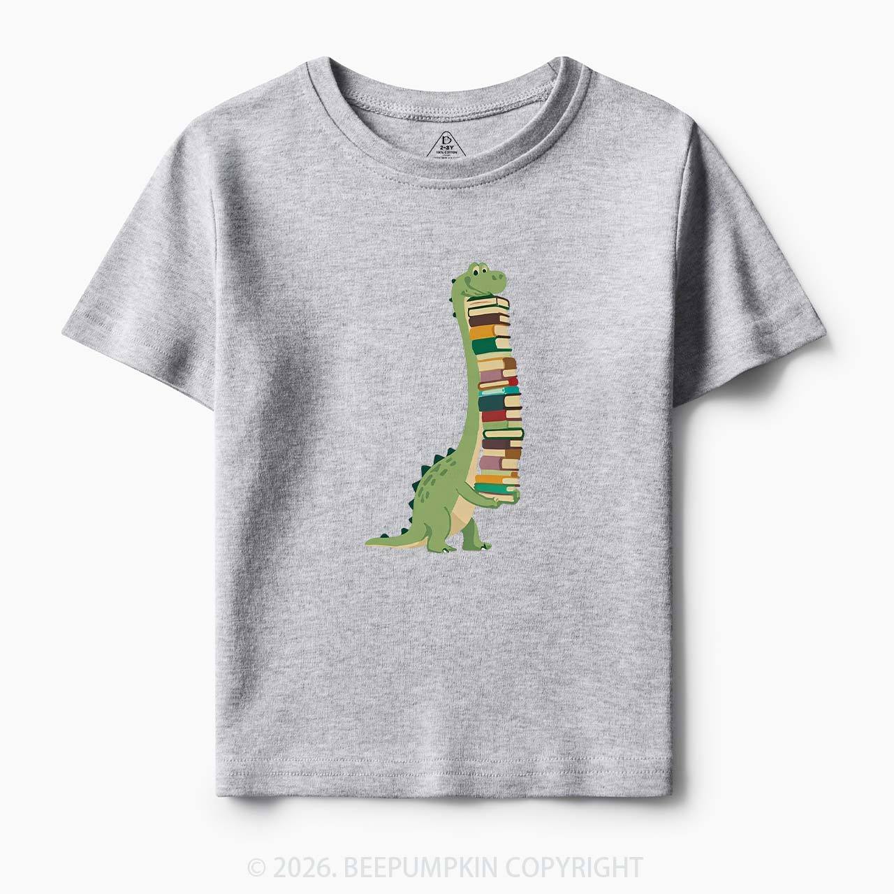 Cute Dinosaur Book Lover Toddler&Kid's Tees