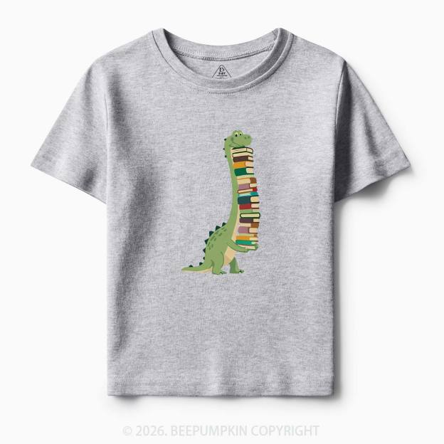 Cute Dinosaur Book Lover Toddler&Kid's Tees