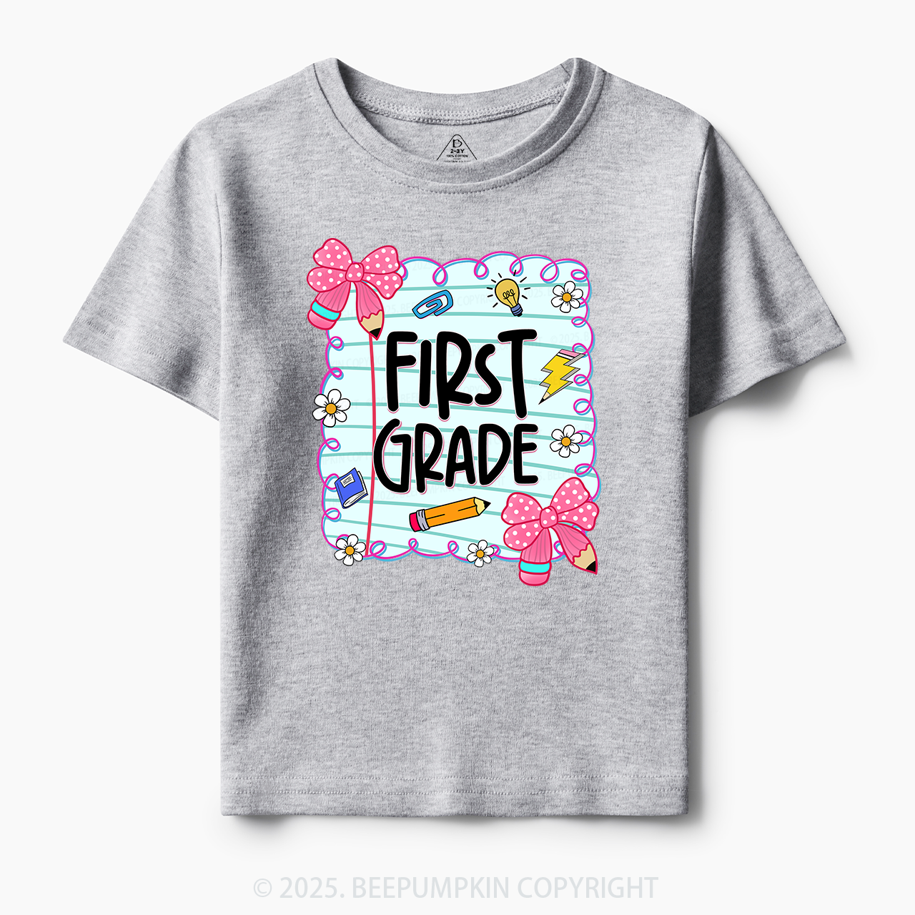 Personalized First Day Of School Toddler&Kid's Tees Beepumpkin