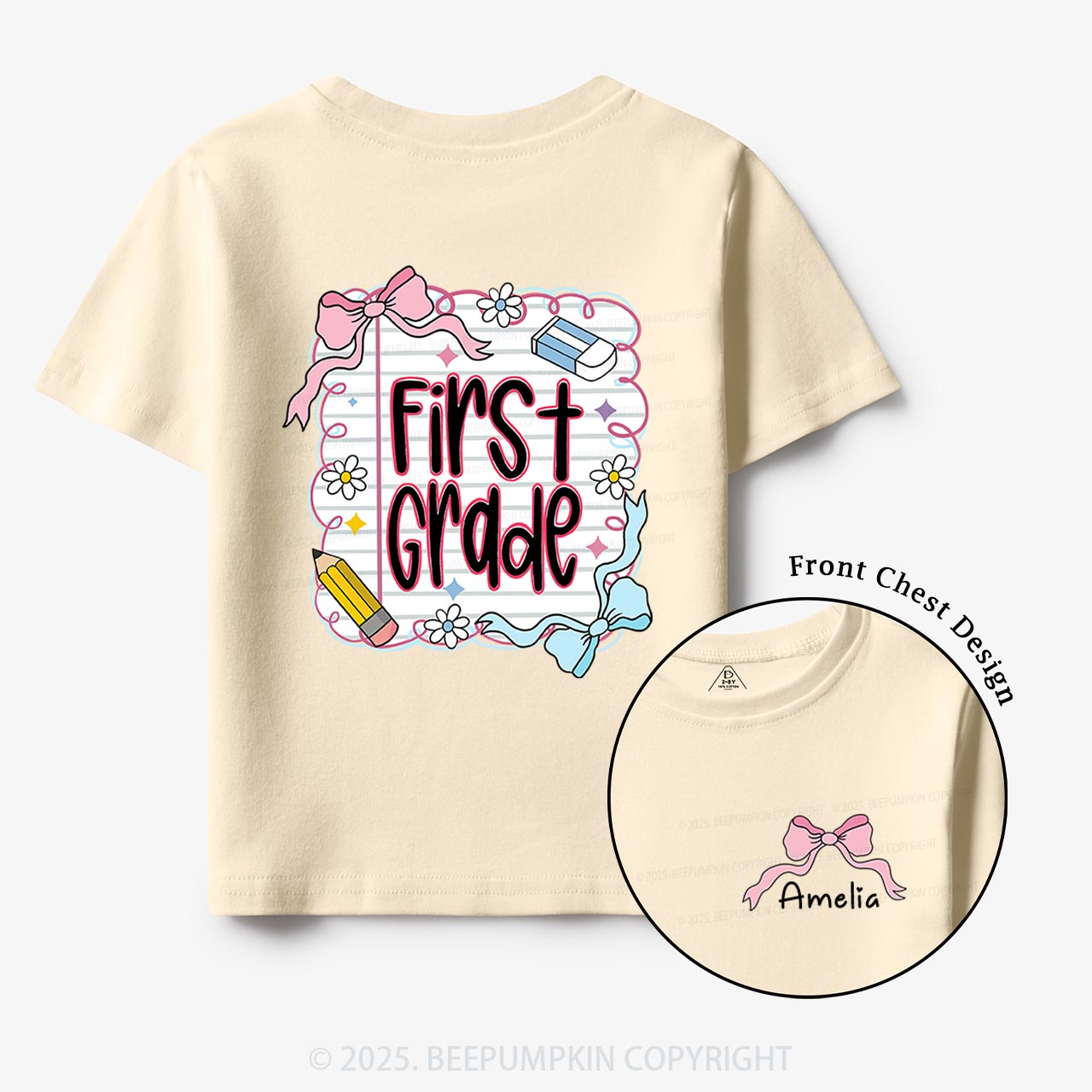 Personalized Back To School Bundle Toddler&Kid's Tees Beepumpkin