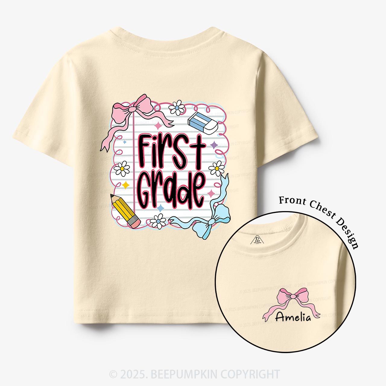 Personalized Back To School Bundle Toddler&Kid's Tees Beepumpkin